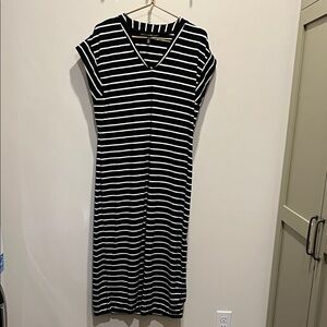 White House Black Market Striped Dress medium